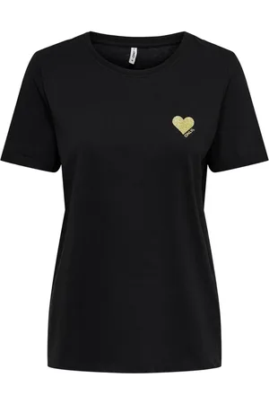ONLY Mujer, Camisetas, Negro, Talla: L