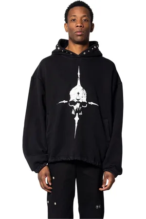THUG CLUB Hombre, Sudaderas, Negro, Talla: L