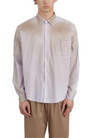 PAURA Hombre, Camisas, Púrpura, Talla: M