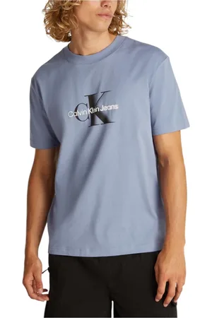 Calvin Klein Hombre, Camisetas, Azul, Talla: S