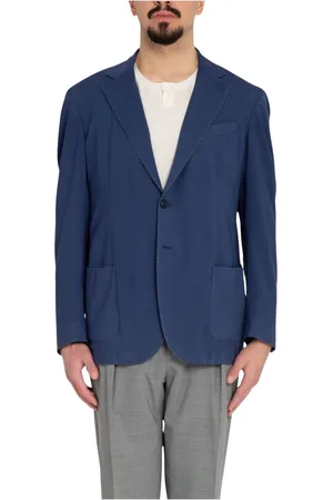 Biagio Santaniello Hombre, Chaquetas, Azul, Talla: L
