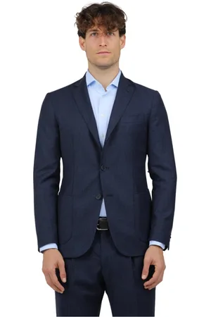 Biagio Santaniello Hombre, Chaquetas, Azul, Talla: M