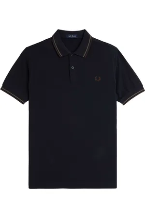 Fred Perry Hombre, Camisetas, Azul, Talla: S