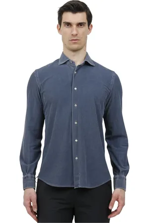 MAZZARELLI Hombre, Camisas, Azul, Talla: 5XL