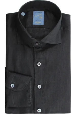 BARBA Hombre, Camisas, Negro, Talla: L