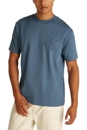 Calvin Klein Hombre, Camisetas, Azul, Talla: XL