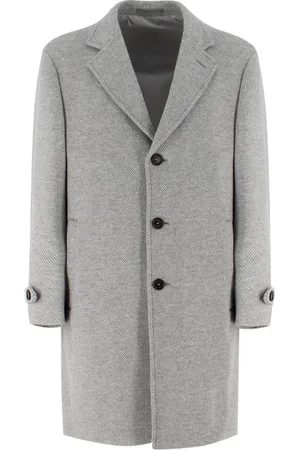 ELEVENTY Hombre, Abrigos, Gris, Talla: M