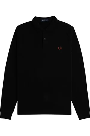 Fred Perry Hombre, Camisetas, Negro, Talla: L