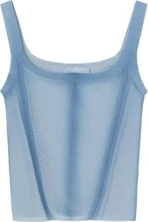 ERMANNO SCERVINO Mujer, Camisetas, Azul, Talla: L