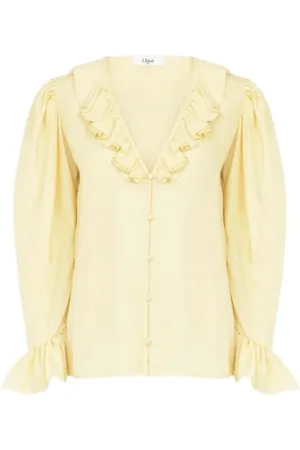 Chloé Mujer, Blusas y Camisas, Amarillo, Talla: S