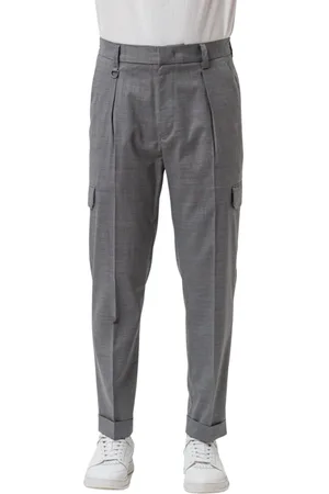 Paolo Pecora Hombre, Pantalones, Gris, Talla: M