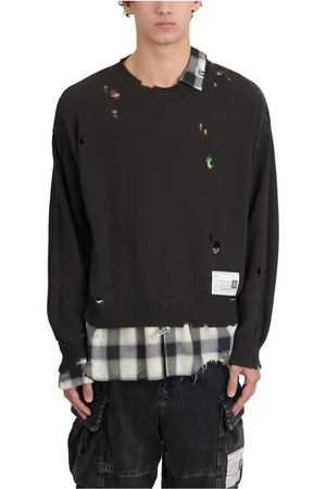 MIHARA YASUHIRO Hombre, Jerseys, Negro, Talla: M