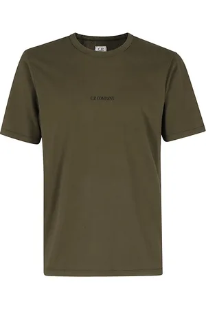 C.P. Company Hombre, Camisetas, Verde, Talla: 2XL