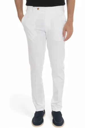 Berwich Hombre, Pantalones, Blanco, Talla: S