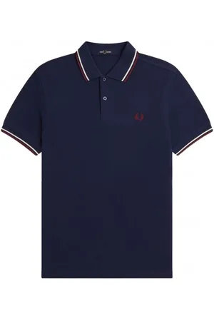 Fred Perry Hombre, Camisetas, Azul, Talla: S