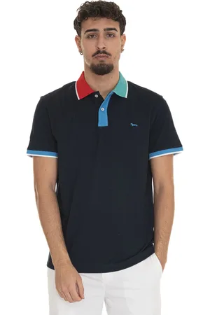 HARMONT&BLAINE Hombre, Camisetas, Azul, Talla: 4XL