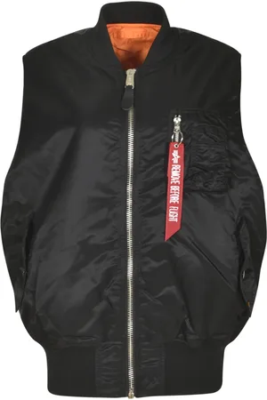 Alpha Industries Hombre, Chaquetas, Negro, Talla: L
