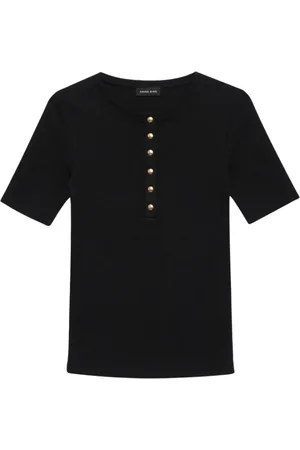 ANINE BING Mujer, Camisetas, Negro, Talla: M