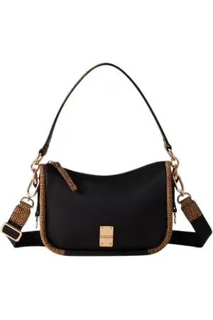 Borbonese Mujer, Bolsos, Negro, Talla: ONE Size
