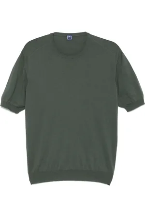 FEDELI Hombre, Camisetas, Verde, Talla: 2XL
