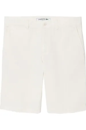 Lacoste Hombre, Pantalones cortos, Blanco, Talla: W33