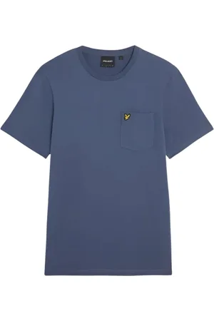 Lyle & Scott Hombre, Camisetas, Azul, Talla: L