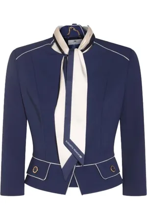 Elisabetta Franchi Mujer, Chaquetas, Azul, Talla: S