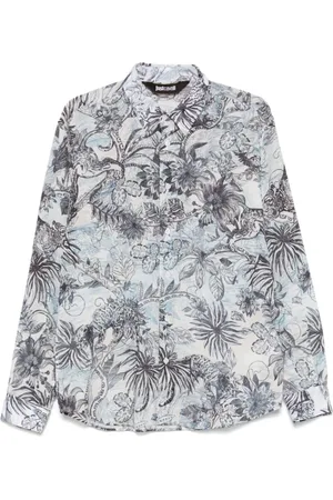 Roberto Cavalli Hombre, Camisas, Azul, Talla: XL