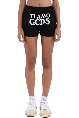 GCDS Mujer, Pantalones cortos, Negro, Talla: L