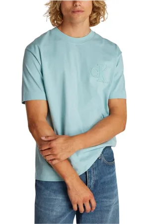 Calvin Klein Hombre, Camisetas, Azul, Talla: XL