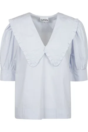 Ganni Mujer, Blusas y Camisas, Azul, Talla: M