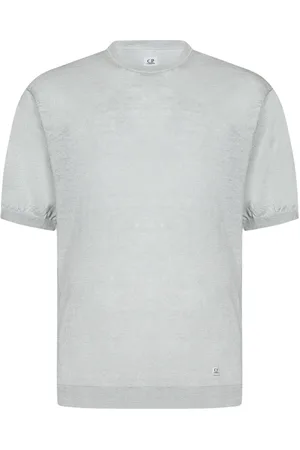 C.P. Company Hombre, Camisetas, Gris, Talla: L