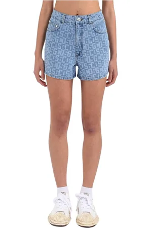 GCDS Mujer, Pantalones cortos, Azul, Talla: W34