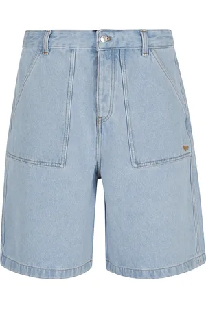 Maison Kitsuné Hombre, Pantalones cortos, Azul, Talla: W31
