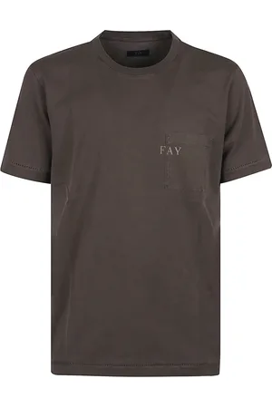 FAY Hombre, Camisetas, Marrón, Talla: M