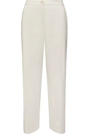 Elena Miro Mujer, Pantalones, Blanco, Talla: 4XL