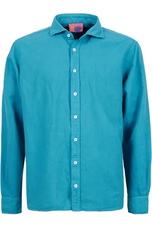 Gallo Hombre, Camisas, Azul, Talla: L
