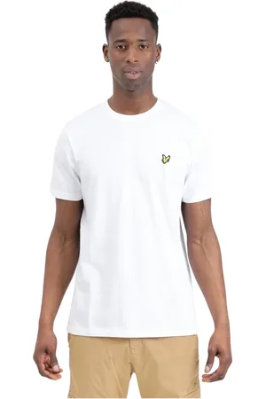 Lyle & Scott Hombre, Camisetas, Blanco, Talla: L