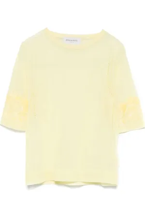 ERMANNO SCERVINO Mujer, Camisetas, Amarillo, Talla: M