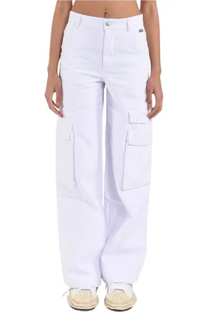 GCDS Mujer, Pantalones, Blanco, Talla: M