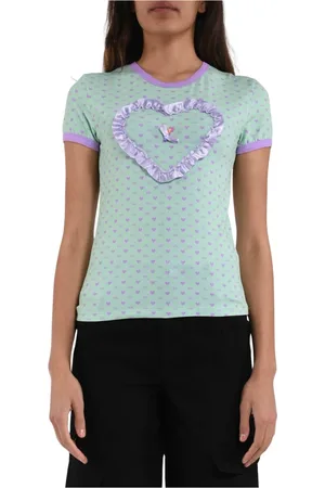 GCDS Mujer, Camisetas, Verde, Talla: L