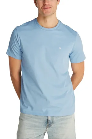 Calvin Klein Hombre, Camisetas, Azul, Talla: L
