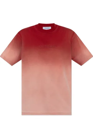 OFF-WHITE Mujer, Camisetas, Rojo, Talla: S