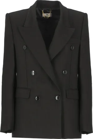 Elisabetta Franchi Mujer, Chaquetas, Negro, Talla: XS