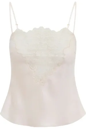 LOVESHACKFANCY Mujer, Camisetas, Blanco, Talla: M