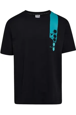 Diadora Hombre, Camisetas, Negro, Talla: L
