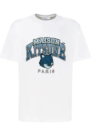 Maison Kitsuné Hombre, Camisetas, Blanco, Talla: S