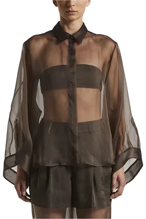 PESERICO SIGN Mujer, Blusas y Camisas, Marrón, Talla: XS