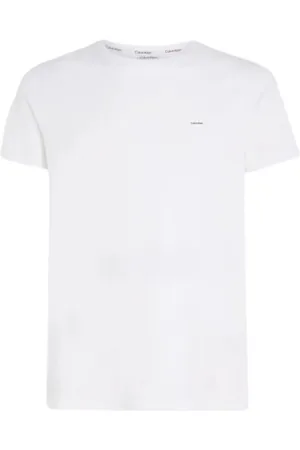 Calvin Klein Hombre, Camisetas, Blanco, Talla: L