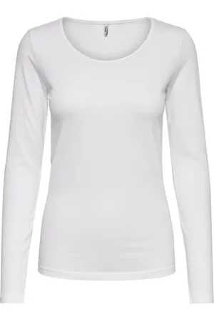 ONLY Mujer, Camisetas, Blanco, Talla: M